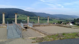 römische Villa Holsthum, Blick über das Prümtal